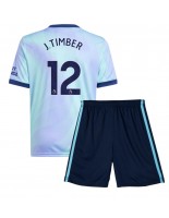 Arsenal Jurrien Timber #12 Kolmaspaita Lasten 2024-25 Lyhythihainen (+ shortsit)